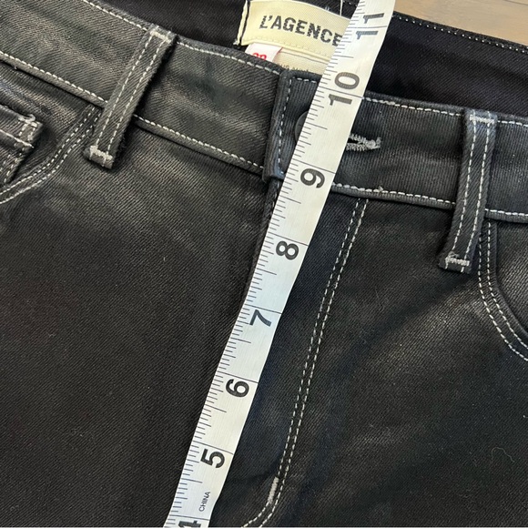 L’AGENCE Marguerite skinny high rise noir natural contrast coated - Picture 6 of 8